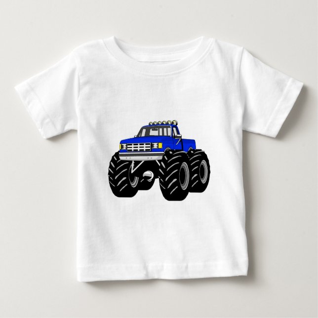 CAMISETA DE BEBÉ MONSTER TRUCK AZUL (Anverso)