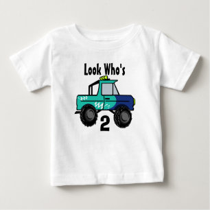 Camiseta De Bebé Monster Truck/ Look Who's, 2