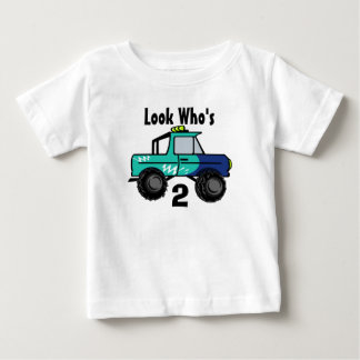 Camiseta De Bebé Monster Truck/ Look Who's, 2