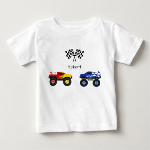 Camiseta De Bebé Monster Truck Personalizado