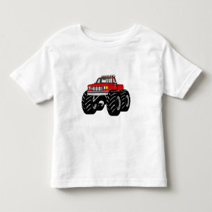 CAMISETA DE BEBÉ MONSTER TRUCK ROJO