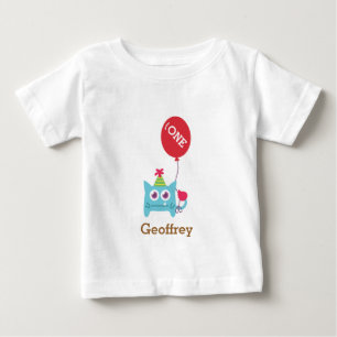 Camiseta De Bebé Monstruito Azul Adorable, Para Bebés