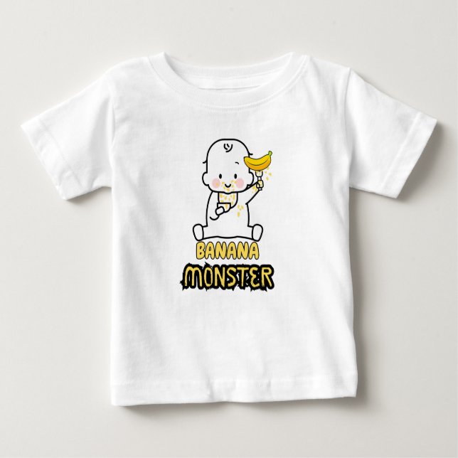 Camiseta De Bebé Monstruo bananero (Anverso)