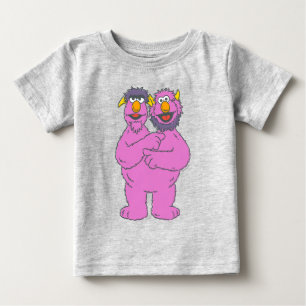 Camiseta De Bebé Monstruo de dos cabezas de Sesame Street