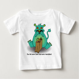 Camiseta De Bebé Monstruo de dulces de chocolate
