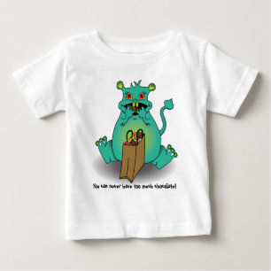Camiseta De Bebé Monstruo de dulces de chocolate
