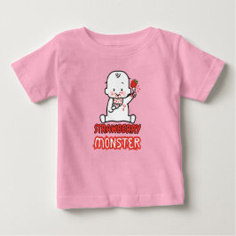 Camiseta De Bebé Monstruo de fresa