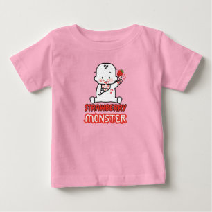 Camiseta De Bebé Monstruo de fresa