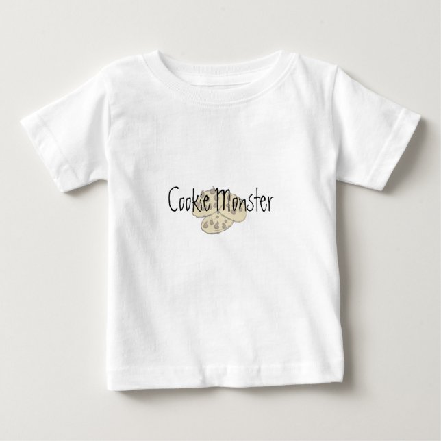 Camiseta De Bebé Monstruo de la galleta (Anverso)