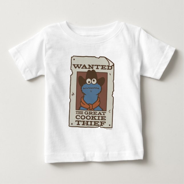 Camiseta De Bebé Monstruo de las Galletas | Póster de Se Busca (Anverso)