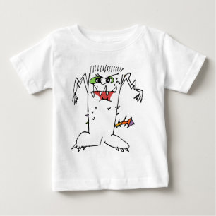 Camiseta De Bebé Monstruo del dibujo animado de FrankEinstein