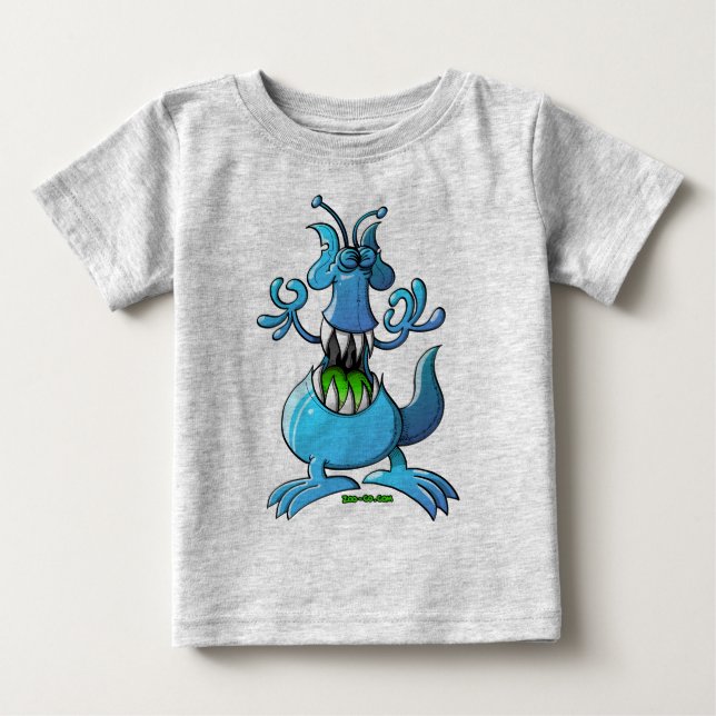 Camiseta De Bebé Monstruo extraterritorial (Anverso)
