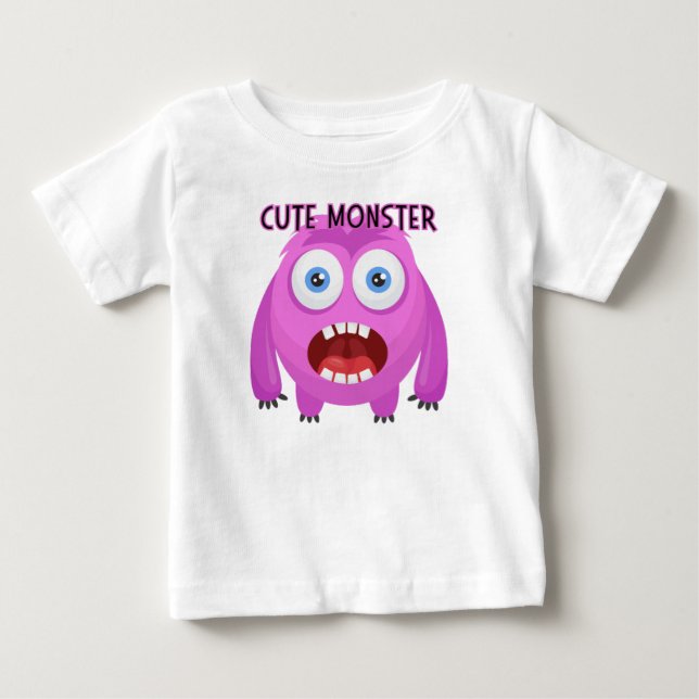 Camiseta De Bebé Monstruo lindo (Anverso)