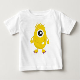 Camiseta De Bebé Monstruo lindo, monstruo amarillo, monstruo gracio