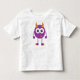 Camiseta De Bebé Monstruo lindo, monstruo morado, monstruo gracioso