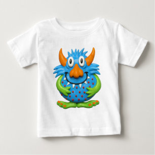 Camiseta De Bebé Monstruo manchado dulce