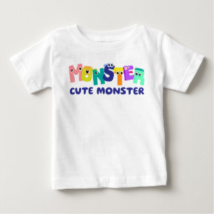 Camiseta De Bebé Monstruo monótono monstruo mono
