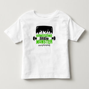 Camiseta De Bebé Monstruo Pequeño y Guapo Frankenstein Halloween