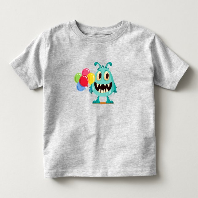 Camiseta De Bebé Monstruo/Personalizado/extranjero (Anverso)