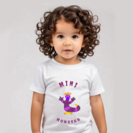Camiseta De Bebé Monstruo púrpura