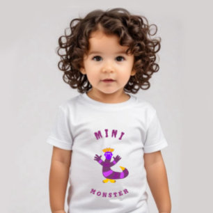 Camiseta De Bebé Monstruo púrpura