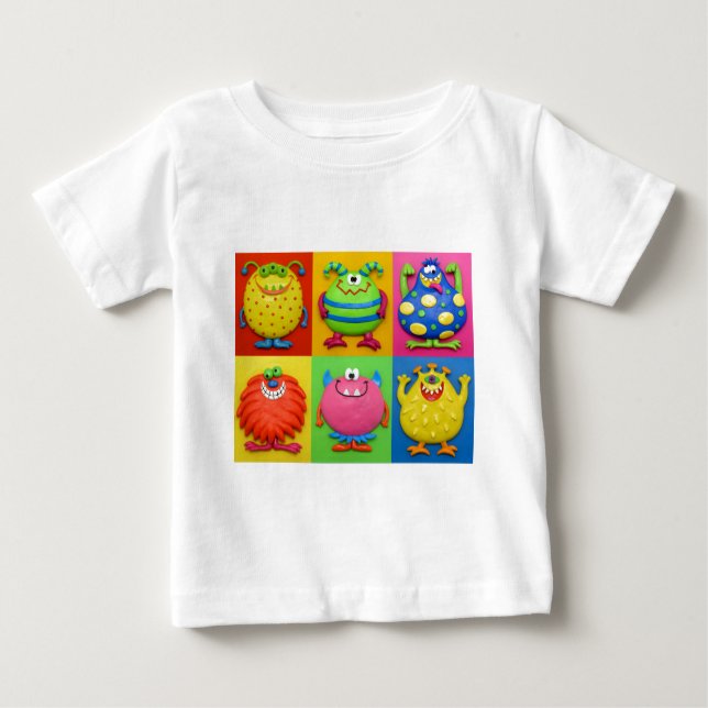 Camiseta De Bebé Monstruos (Anverso)