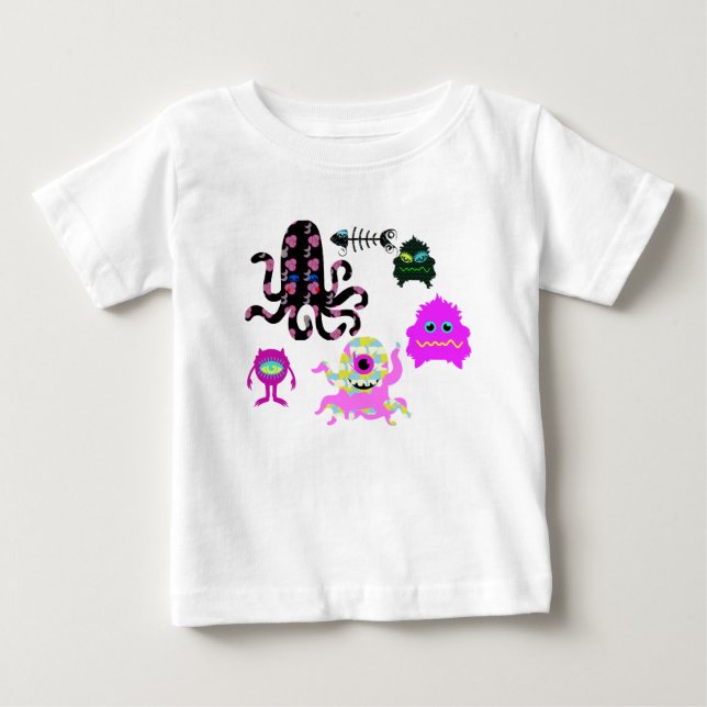 Camiseta De Bebé Monstruos (Anverso)