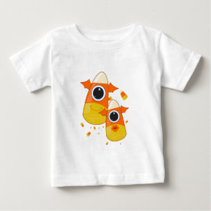 Camiseta De Bebé Monstruos de Candy Corn