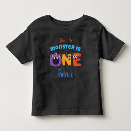Camiseta De Bebé Monstruos del Alfabeto Primer Cumpleaños de Este P