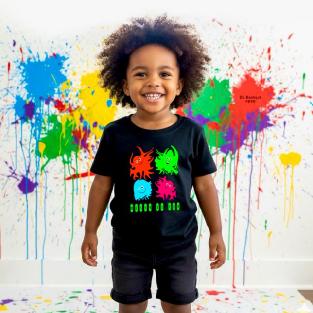 Camiseta De Bebé Monstruos divertidos (Subido por el creador)