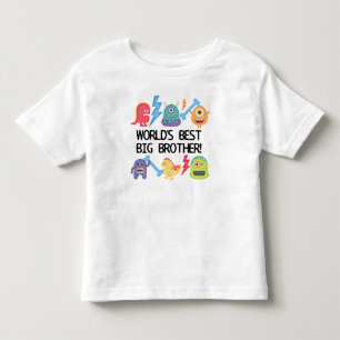 Camiseta De Bebé Monstruos Mejor Gran Hermano del Mundo