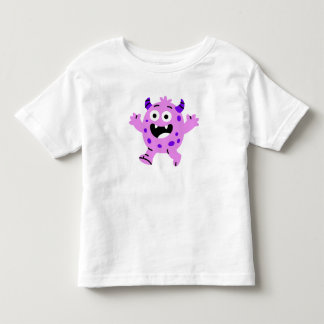 Camiseta De Bebé Monstruos Morados Felices Niños
