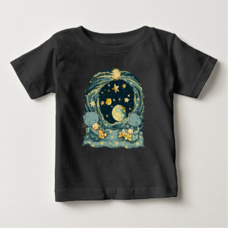 Camiseta De Bebé Monstruos somnolientos