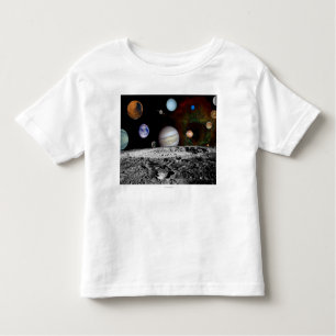 Camiseta De Bebé Montaje de la Sistema Solar de las imágenes del