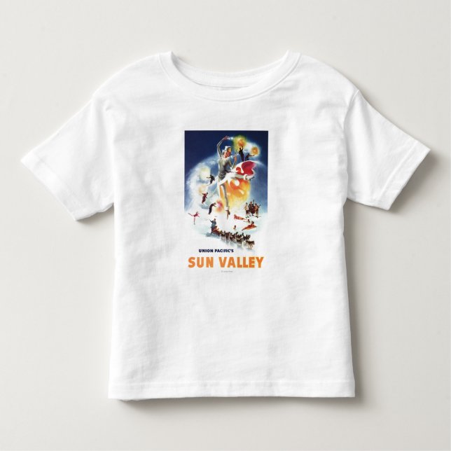 Camiseta De Bebé Montaje de Sonja Henje del poster de Sun Valley (Anverso)