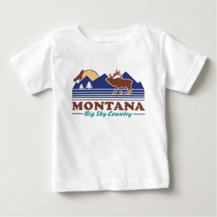 Camiseta De Bebé Montana Big Sky Country