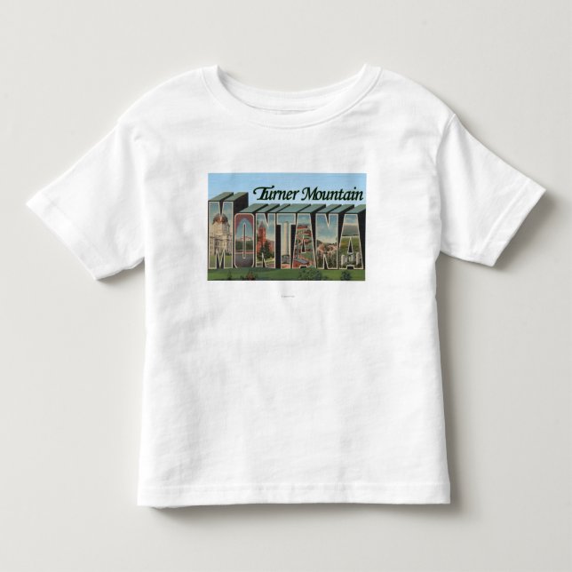 Camiseta De Bebé Montaña de Turner, Montana (Anverso)