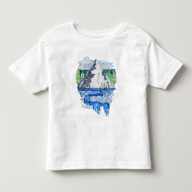 Camiseta De Bebé Montaña fresca (Anverso)