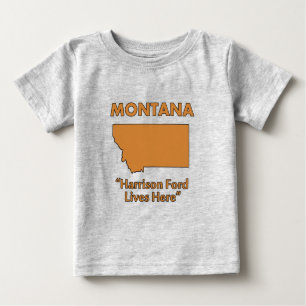 Camiseta De Bebé Montana - Harrison Ford Vive Aquí