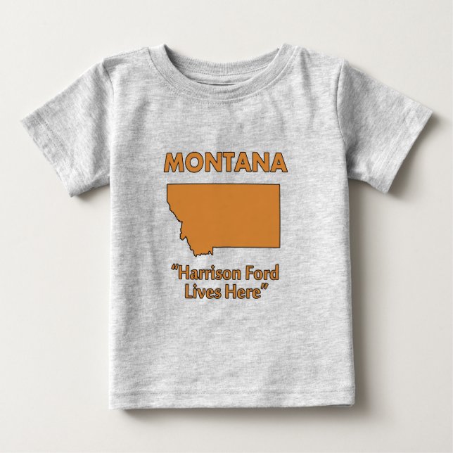 Camiseta De Bebé Montana - Harrison Ford Vive Aquí (Anverso)
