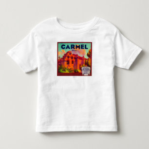 Camiseta De Bebé Montañas anaranjadas de Carmel LabelEast, CA