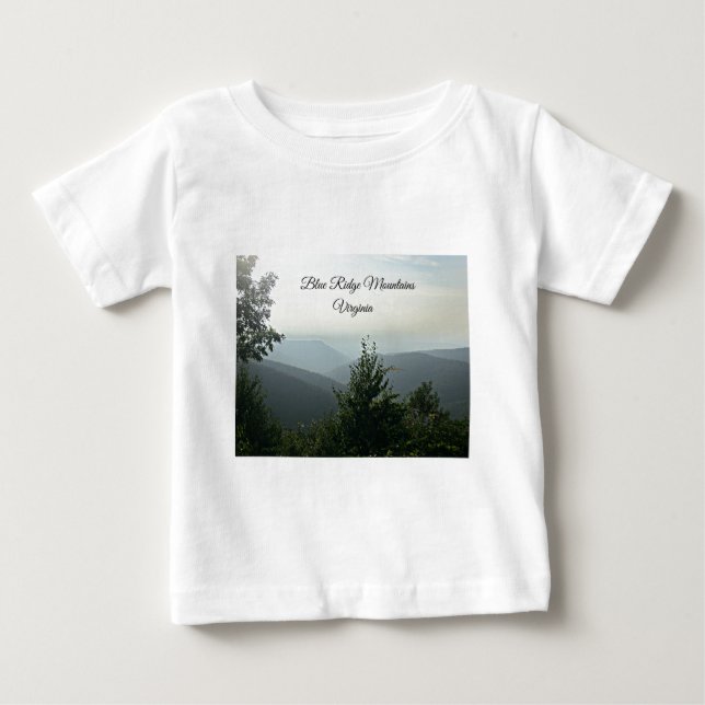 Camiseta De Bebé Montañas Blue Ridge, Virginia (Anverso)
