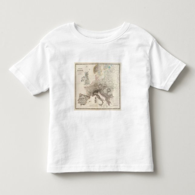 Camiseta De Bebé Montañas de Europa (Anverso)