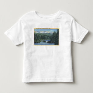 Camiseta De Bebé Montañas de tres hermanas cerca de Bend, OR de Sco