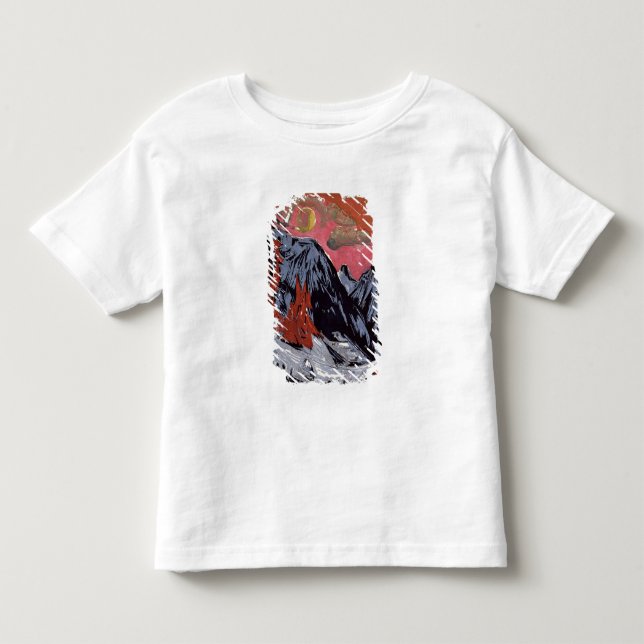 Camiseta De Bebé Montañas en Winter, 1919 (Anverso)