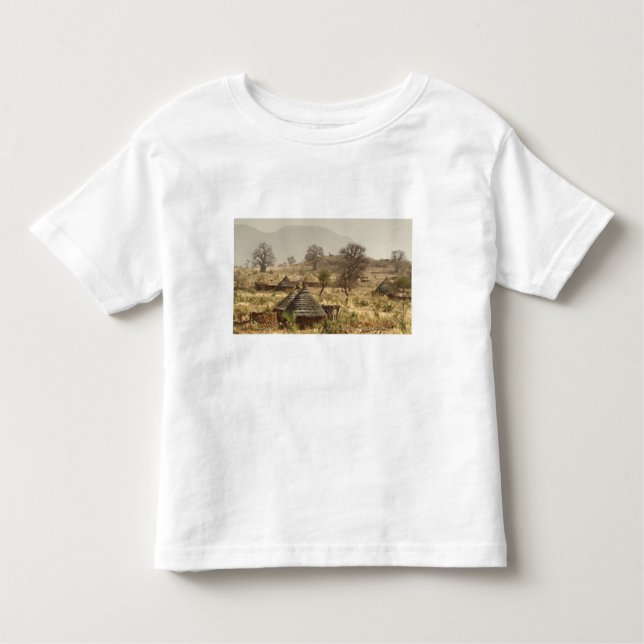 Camiseta De Bebé Montañas Nuba, aldea de Nugera (Anverso)