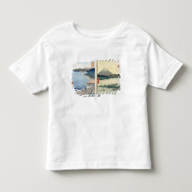 Camiseta De Bebé Montañas y costa costa (Anverso)