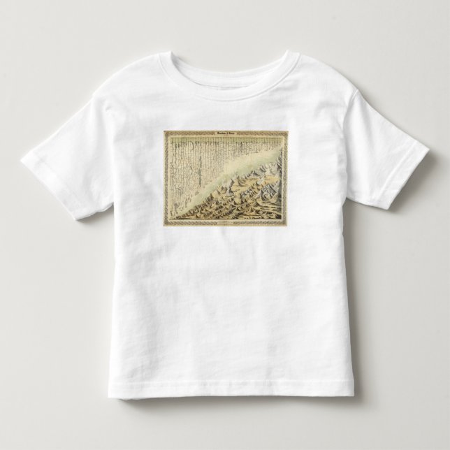 Camiseta De Bebé Montañas y ríos (Anverso)