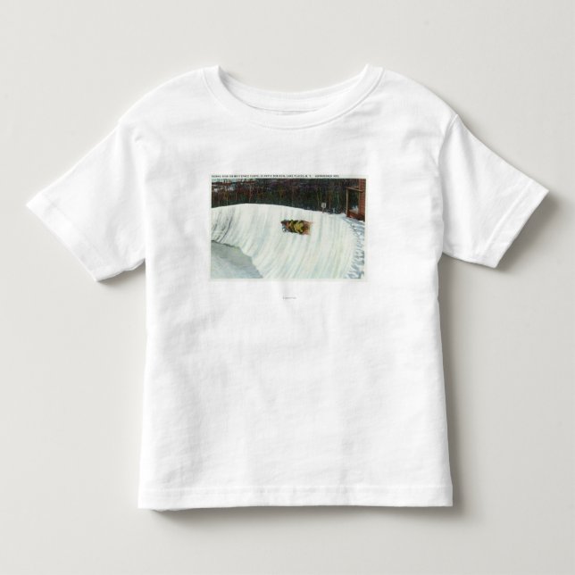 Camiseta De Bebé Montar la curva de Whiteface (Anverso)