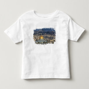 Camiseta De Bebé Monte del Templo y Cúpula de la Roca, amanecer